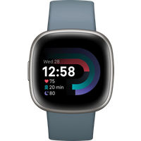 Koop Fitbit Versa 4 Zilver/Blauw