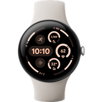 Koop Google Pixel Watch 3 Zilver/Crème 45mm