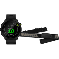 Koop Garmin Forerunner 55 Zwart + Garmin HRM-DUAL Hartslagmeter Borstband Zwart