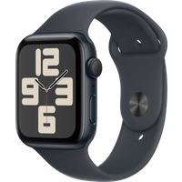 Koop Apple Watch SE 2024 44mm Midnight Sportband S/M