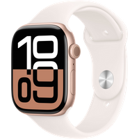 Koop Apple Watch Series 10 4G 46mm Roségoud Sportband S/M