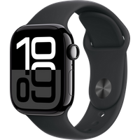 Koop Apple Watch Series 10 4G 42mm Zwart Sportband M/L