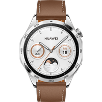 Koop Huawei Watch GT 4 Zilver/Bruin 46mm