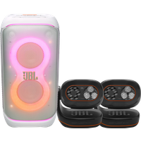 Koop JBL Partybox 320 Wit + 2x JBL Partylight Beam