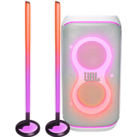 Koop JBL Partybox 120 Wit + 2x JBL Partylight Stick