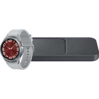 Koop Samsung Galaxy Watch 6 Classic 4G Zilver 43mm + Samsung Duo Draadloze Oplader