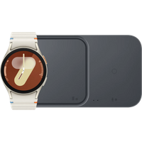 Koop Samsung Galaxy Watch 7 Crème 40mm + Duo Draadloze Oplader