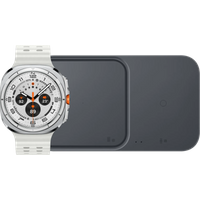 Koop Samsung Galaxy Watch Ultra 4G Wit 47mm + Duo Draadloze Oplader