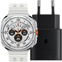 Koop Samsung Galaxy Watch Ultra 4G Wit 47mm + Oplader 25W
