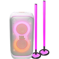 Koop JBL Partybox 320 Wit + 2x JBL Partylight Stick