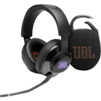 Koop JBL Quantum 400 Zwart + JBL Clip 5 Zwart