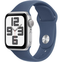 Koop Apple Watch SE 2024 40mm Zilver Sportband S/M