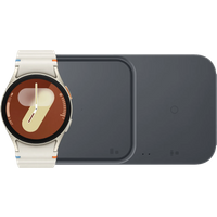 Koop Samsung Galaxy Watch 7 4G Crème 40mm + Duo Draadloze Oplader