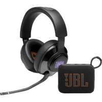 Koop JBL Quantum 400 Zwart + JBL Go 4 Zwart