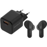 Koop JBL Tune Beam 2 Zwart + BlueBuilt Quick Charge Oplader