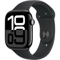Koop Apple Watch Series 10 4G 46mm Zwart Sportband S/M
